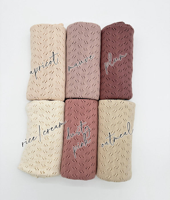 Grace Knitted Cotton Baby Blanket