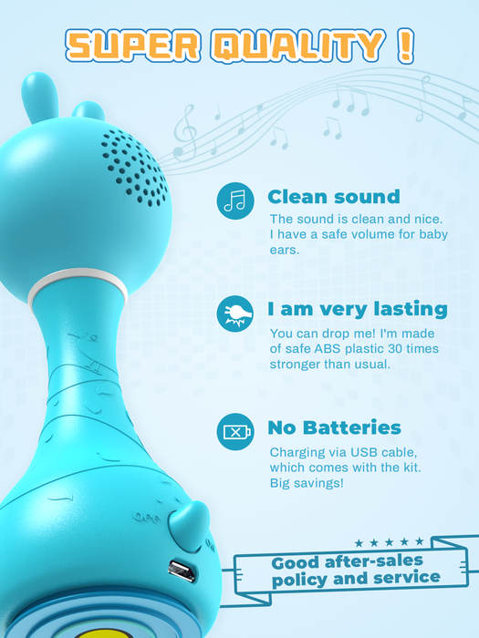 Smarty Bunny – Sensory Toy with Music, Lights & Teether