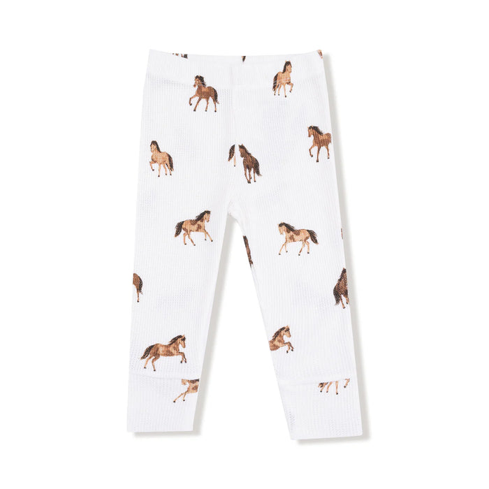 Mini Horses Long Sleeve Loungewear Set