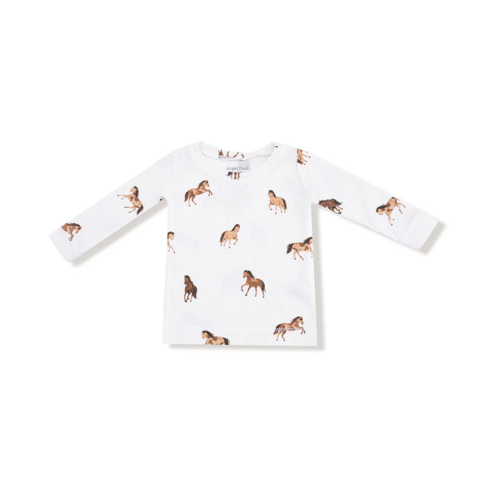 Mini Horses Long Sleeve Loungewear Set