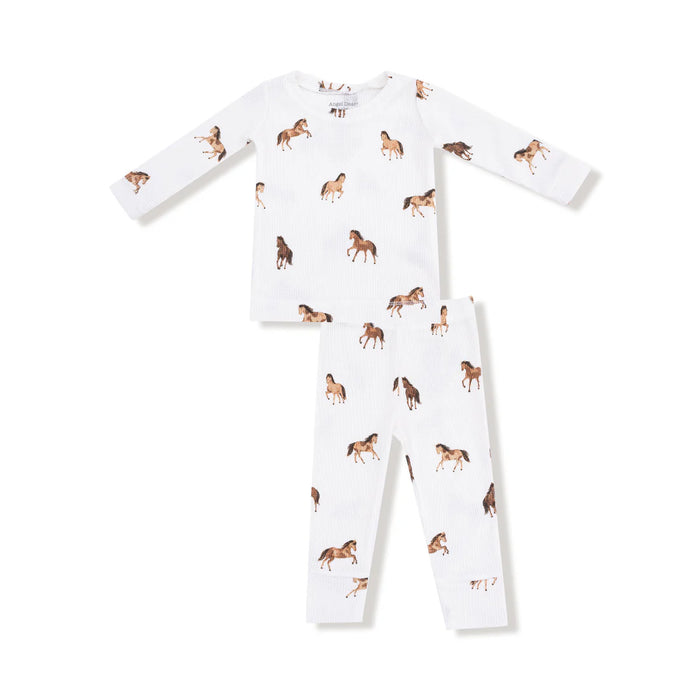 Mini Horses Long Sleeve Loungewear Set