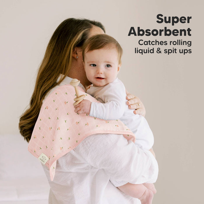 Wild Bloom 5pk Lumi Muslin Burp Cloths