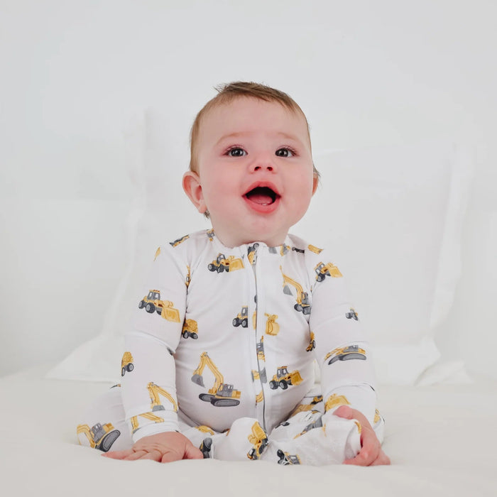 Dozer Bamboo Zip Up Footie Pajamas