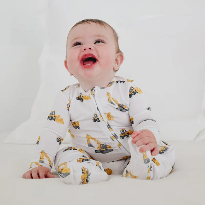 Dozer Bamboo Zip Up Footie Pajamas