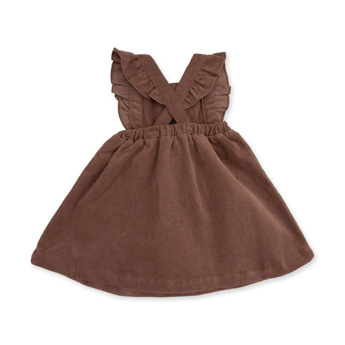 Hazel Floral Pinafore Dress & Long Sleeve Bodysuit