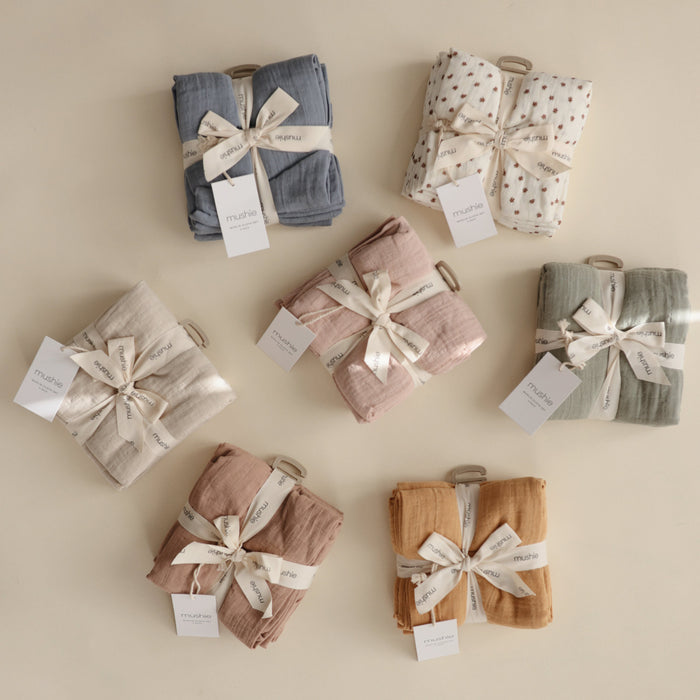 Organic Cotton Muslin Cloths 3-Pack - Nature Baby Outfitter