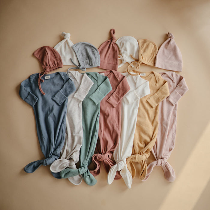 Ribbed Baby Bonnet - Nature Baby Outfitter