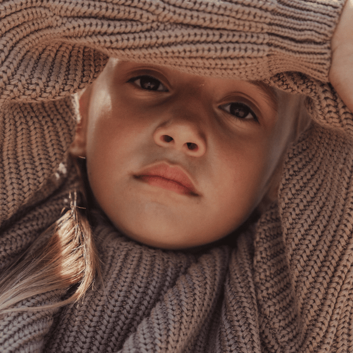 The Chunky Knit Sweater - Mauve