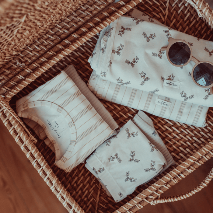 The Printed Tank Onesie - Rose Stripe