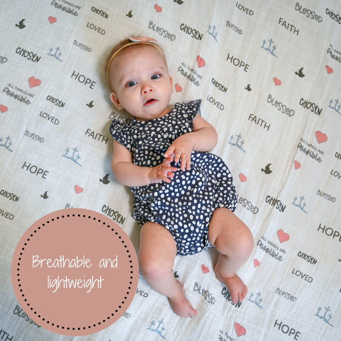 All Things Are Possible Swaddle Blanket