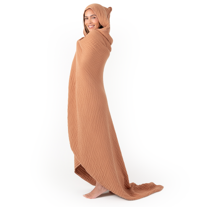 Adult Muslin Hooded Towel