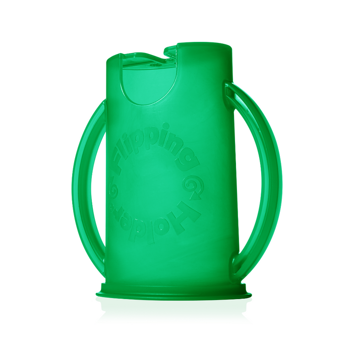 Flipping Holder DELUXE w/ LID (Green) - Nature Baby Outfitter