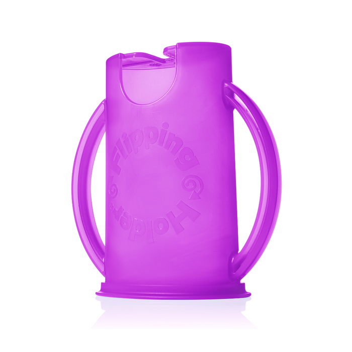 Flipping Holder DELUXE w/ LID (Purple) - Nature Baby Outfitter