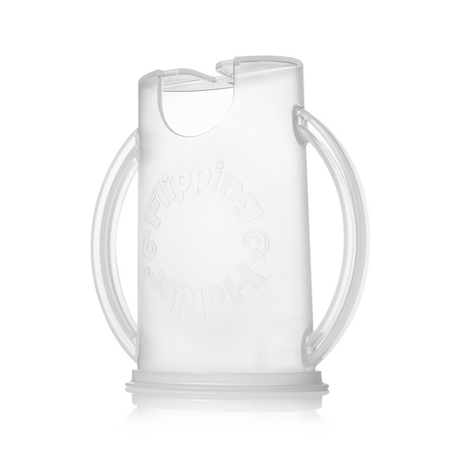 Flipping Holder DELUXE w/ LID (White) - Nature Baby Outfitter