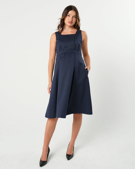 INTO THE BLUE Empire Maternity & Nursing Dress (Regular & Petite) - Nature Baby Outfitter