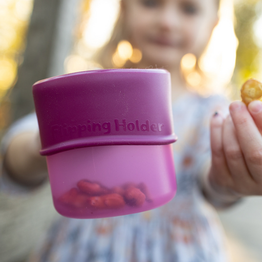 Flipping Holder Snack Cup - Spill Proof, Easy to Clean - Nature Baby Outfitter