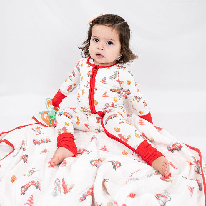 Firehouse Fido Zipper One Piece Pajama