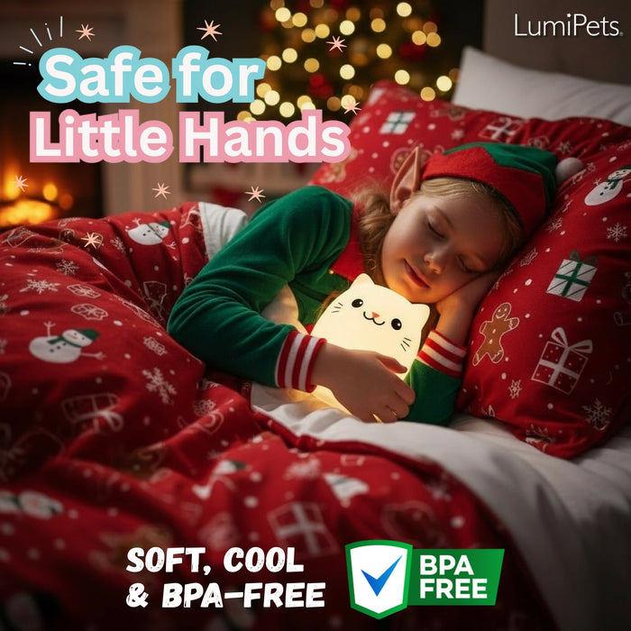 LumiPets® Clive the Cat- Children's Touch Night Light - Nature Baby Outfitter