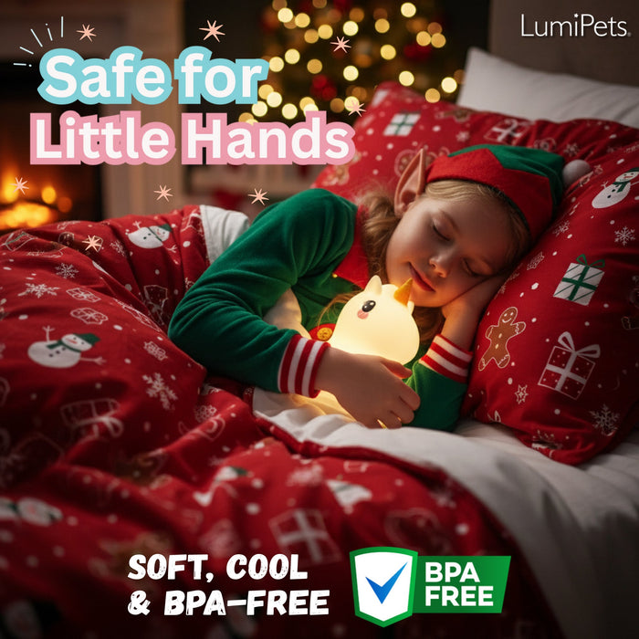 LumiPets® Unicorn - Children's Nursery Touch Night Light - Nature Baby Outfitter