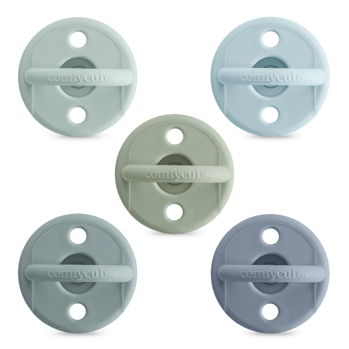 Pacifiers in Multicolor Boy, 5 Pack