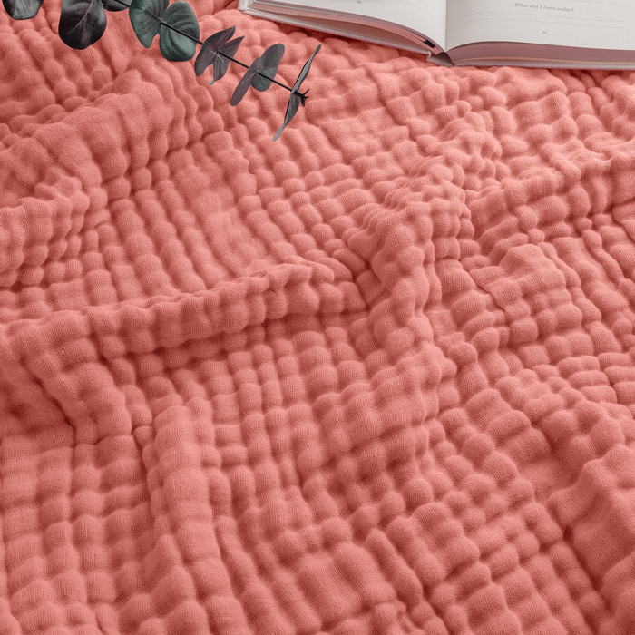Adult Muslin Blanket in Dusty Rose