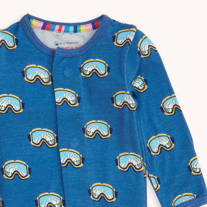 Blue Powder Playtime Modal Footie Pajamas