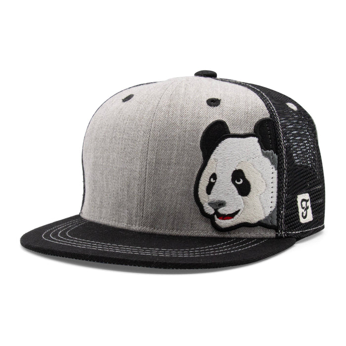 Kids Panda Flat Bill Hat