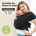 Black D-Lite Wrap Carrier - Nature Baby Outfitter