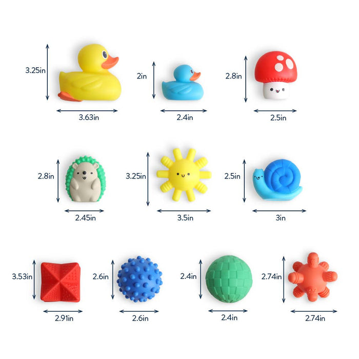 Itzy Splash Gift Set™ Soft Bath + Water Toys