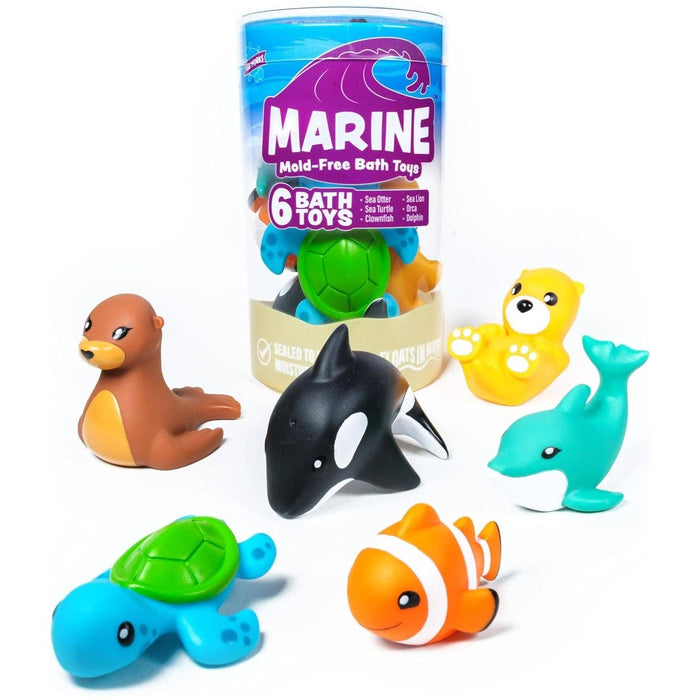 Marine Mold Free Bath Toys, 6 Pack