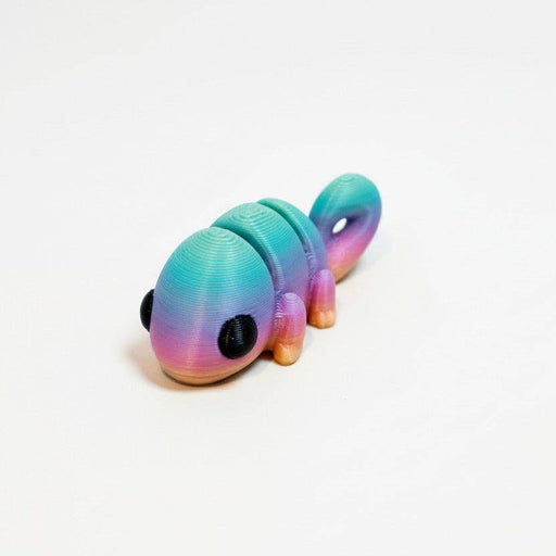 Chameleon (Rainbow) • Mini 3D Printed Articulated Animal • Flexi Animals - Nature Baby Outfitter