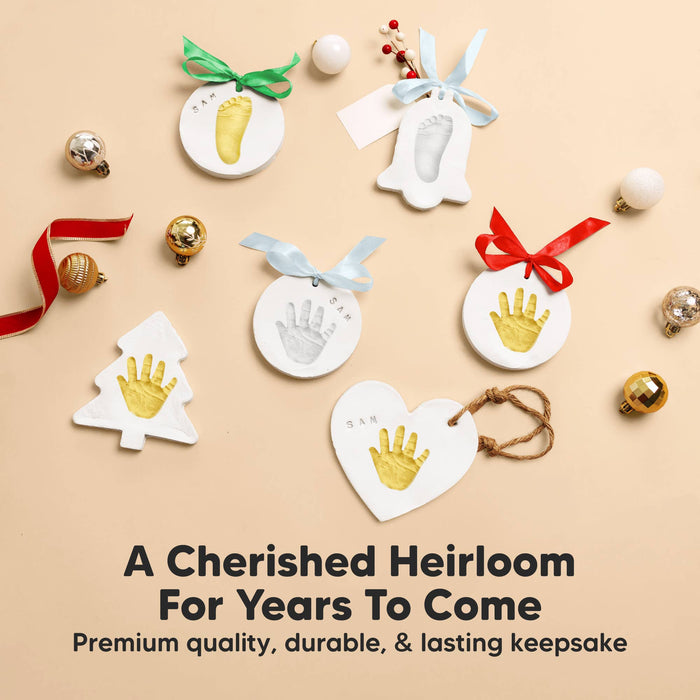 Trove Baby Hand & Footprint Ornament Keepsake, Paw Print Kit - Nature Baby Outfitter
