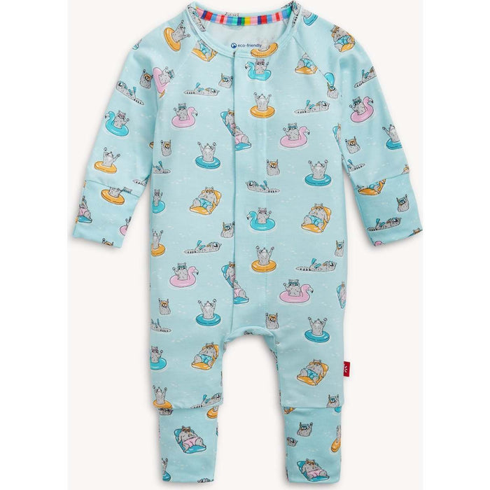 Racoon Modal Convertible Sleeper/Romper