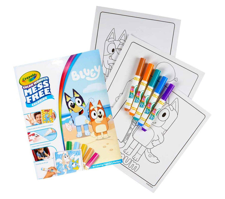 Bluey Crayola Color Wonder Mess Free Coloring Pad & Markers