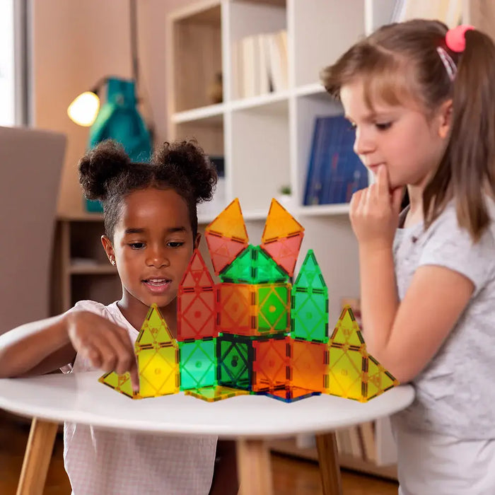 80 Piece Magnetic Tile Building Set