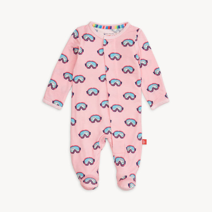 Pink Powder Playtime Modal Footie Pajamas