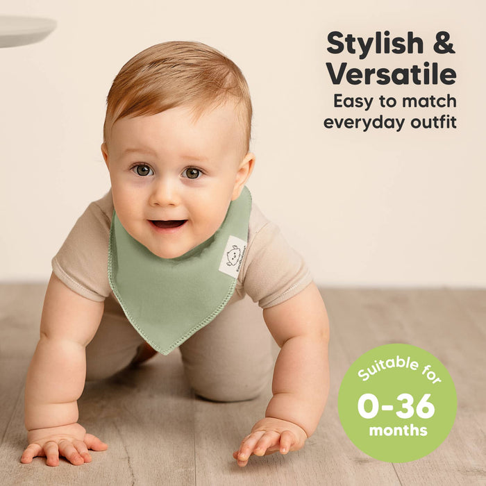 Embrace 8-pack Baby Bandana Bibs for Boys and Girls - Nature Baby Outfitter