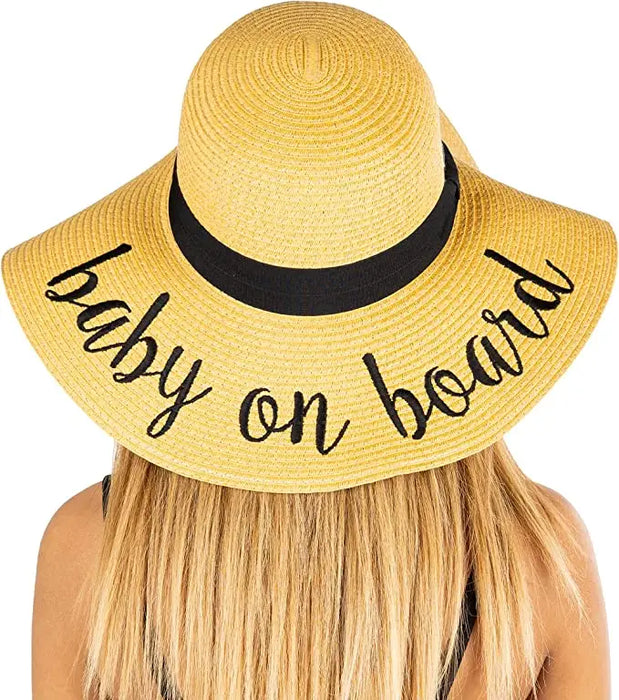 Baby on Board Embroidered Sun Hat