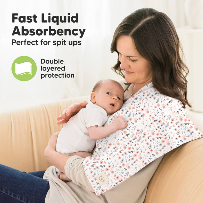 Sweet Charm 6-Pack Shea Burp Cloths