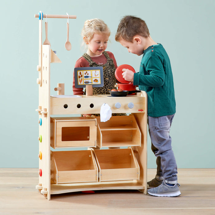 Creative Play 3 in 1 – Play Kitchen, Store & Workshop - Nature Baby Outfitter