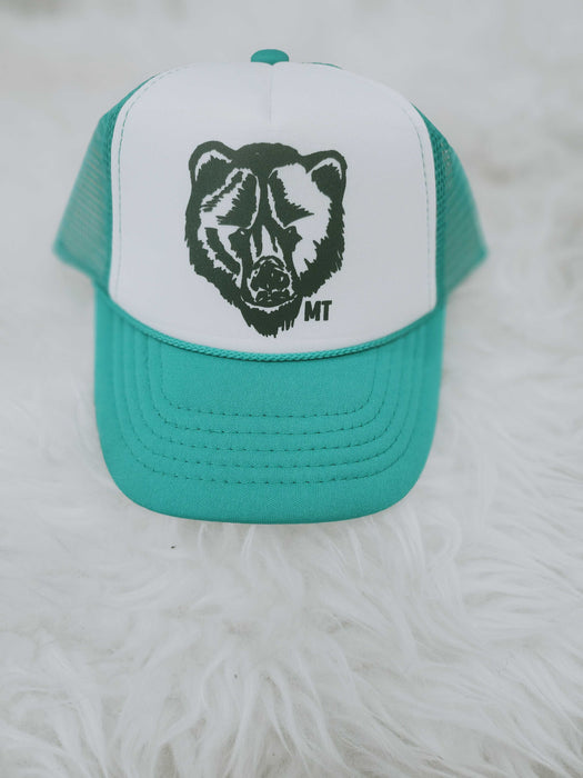 MT Grizzly Bear Trucker Hat: Toddler Size