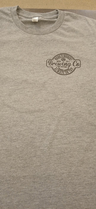 Mama's Boobery Gray Crew Neck Tee