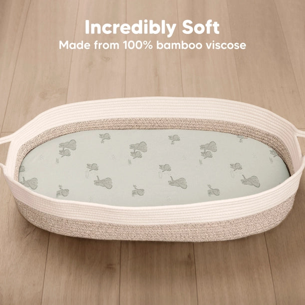 Isla Bassinet Fitted Sheets Set