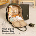 Dark Olive Play Diaper Bag Backpack, Baby Bag with Changing Pad - Nature Baby Outfitter