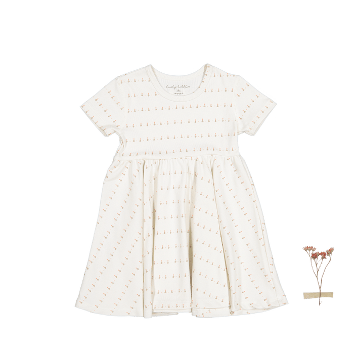 The Printed Short Sleeve Dress - Mini Tulip