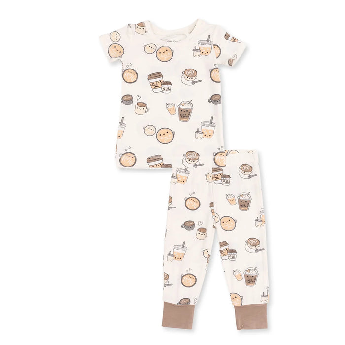 Love You a Latte Short Sleeve Loungewear Set