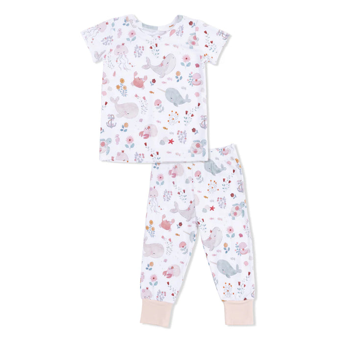 Garden Sea Creatures - Short Sleeve Loungewear Set