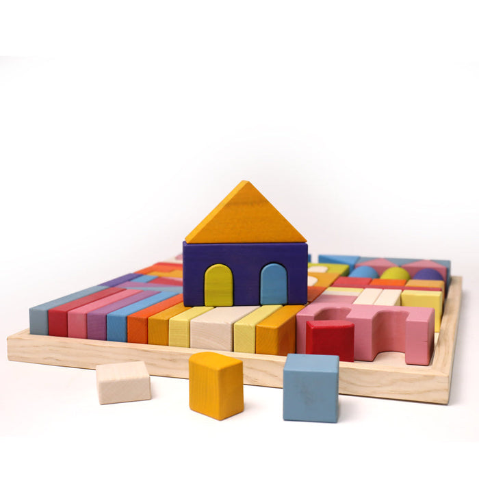 62 Pcs STAINED Large Castle Building Blocks Set
