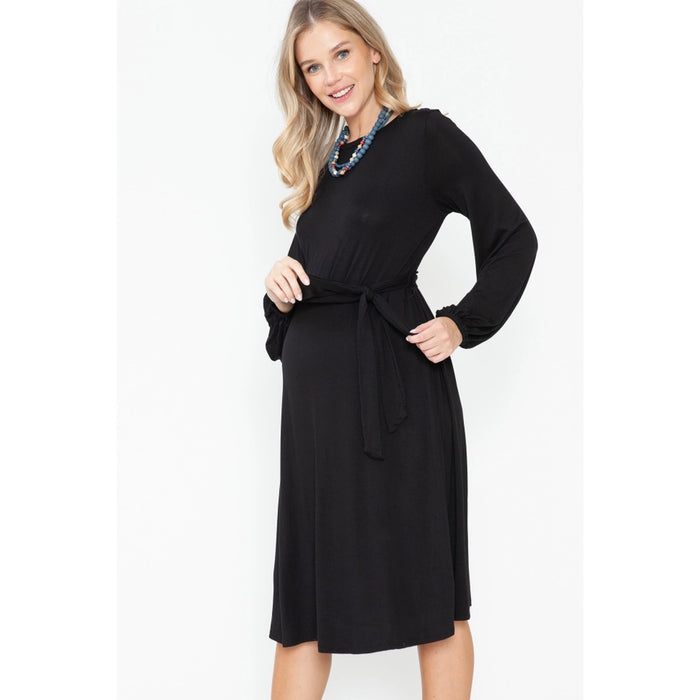 Black Elegant Autumn Dress