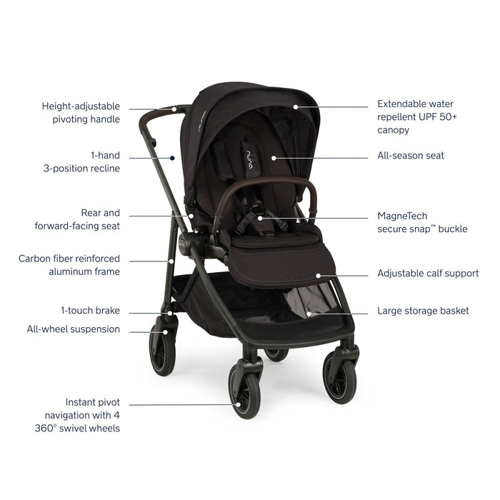 Nuna SWIV Stroller + Pipa URBN Travel System